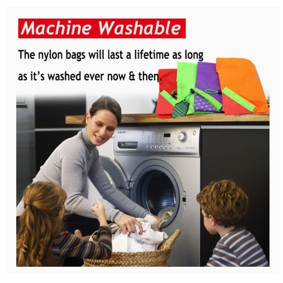 4 Reusable Fruity Bags, Shopping Bag, Grocery Bag - NWOT - Picture 8 of 8